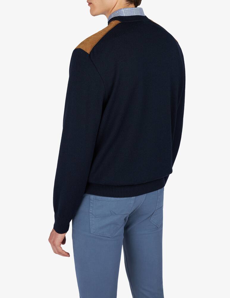 rinascente Paul & Shark Maglia girocollo velluto Shark