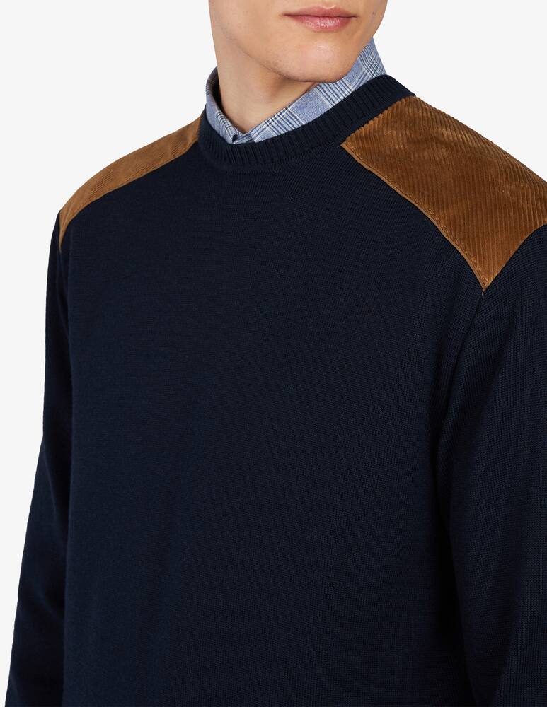 rinascente Paul & Shark Maglia girocollo velluto Shark