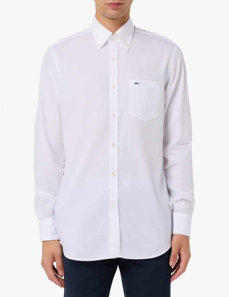 rinascente Paul & Shark Camicia popeline regular tinta unita