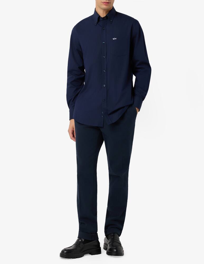 rinascente Paul & Shark Camicia popeline tinta unita