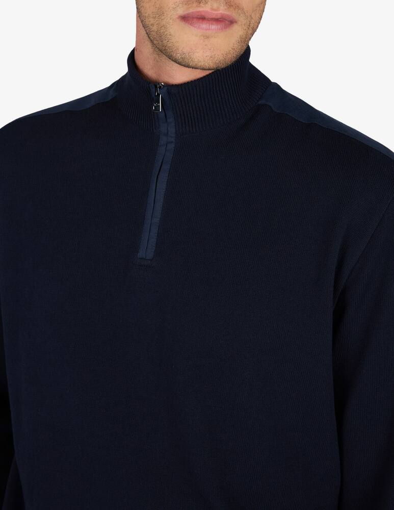 Paul & Shark Maglia con zip in cotone e lino - immagine 4 Paul & Shark Maglia con zip in cotone e lino - immagine 4