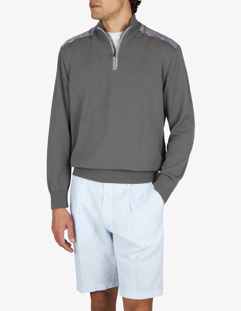rinascente Paul & Shark Quarter-Zip cotton jumper