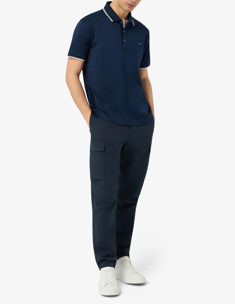 rinascente Paul & Shark Shark detail cotton polo shirt