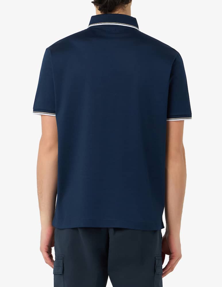 rinascente Paul & Shark Shark detail cotton polo shirt