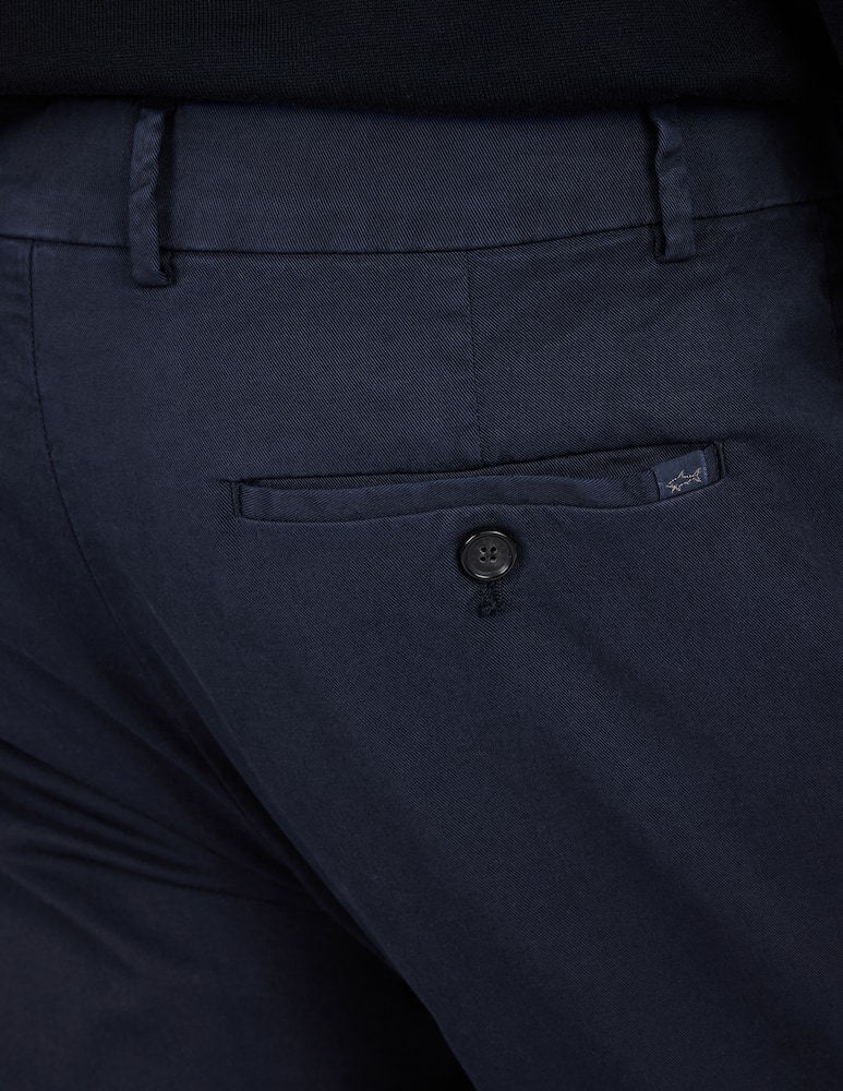 rinascente Paul & Shark Pantaloni chino in cotone tencel stretch