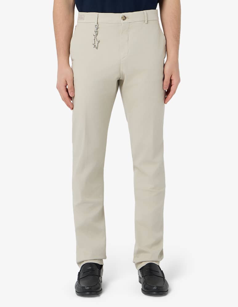 rinascente Paul & Shark Pantaloni chino in cotone tencel stretch