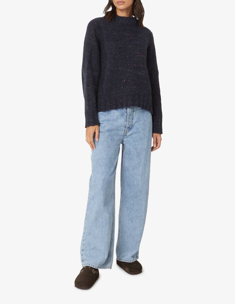 rinascente Rosso35 Sheetland wool blend oversized turtleneck - Blue