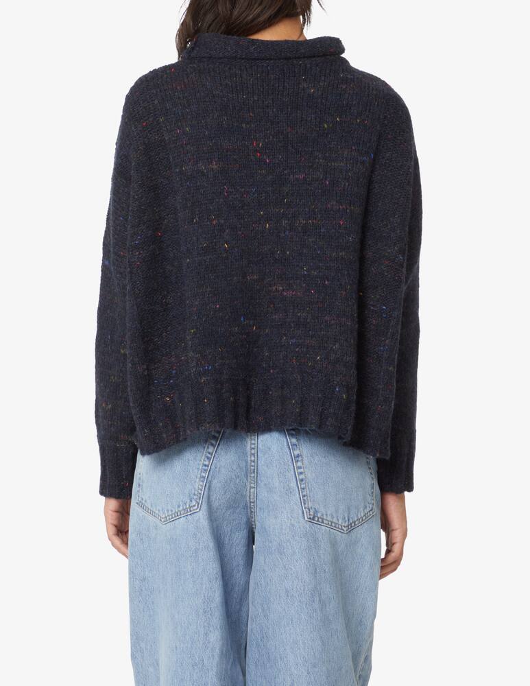 rinascente Rosso35 Sheetland wool blend oversized turtleneck - Blue