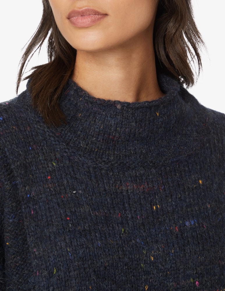 rinascente Rosso35 Sheetland wool blend oversized turtleneck - Blue