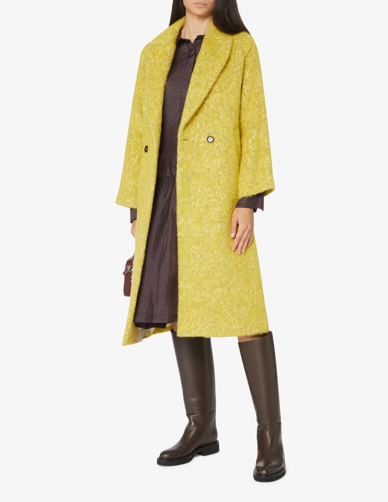 rinascente Rosso35 Cappotto doppiopetto in misto lana Ricciolino - Giallo