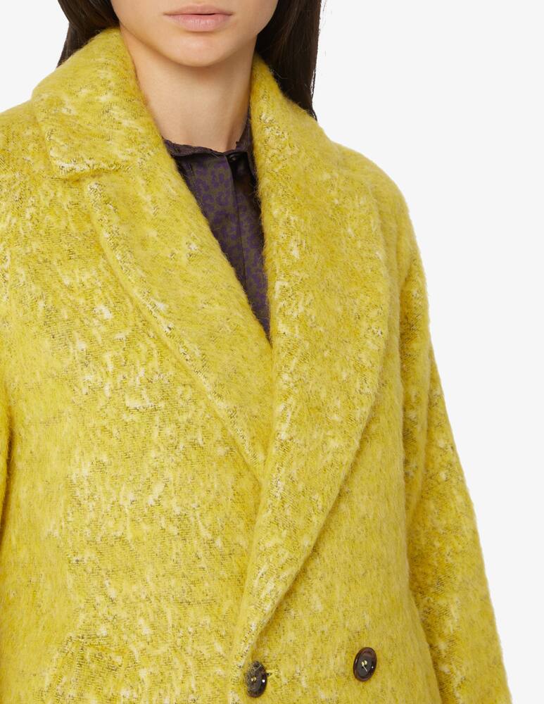 rinascente Rosso35 Cappotto doppiopetto in misto lana Ricciolino - Giallo