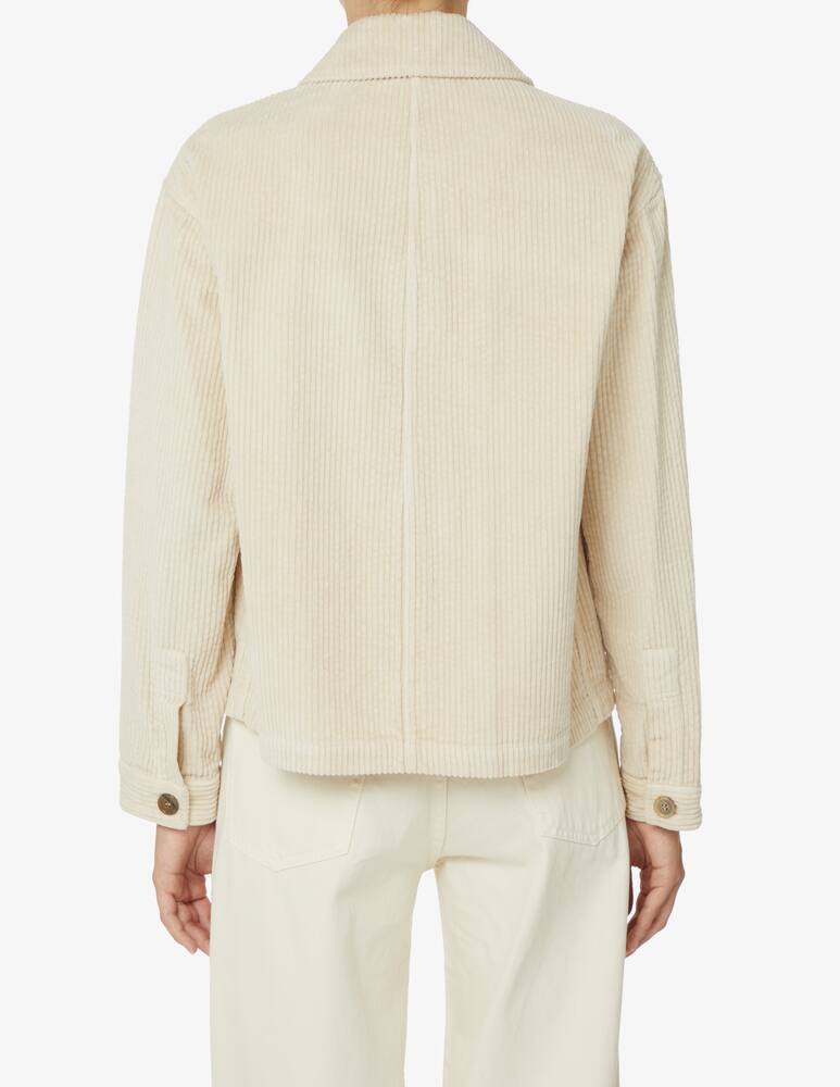 rinascente Rosso35 500 lines velvet shirt - Beige