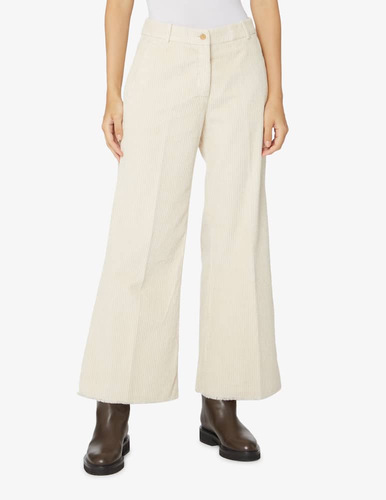 rinascente Rosso35 Pantaloni in velluto 500 righe - Bianco