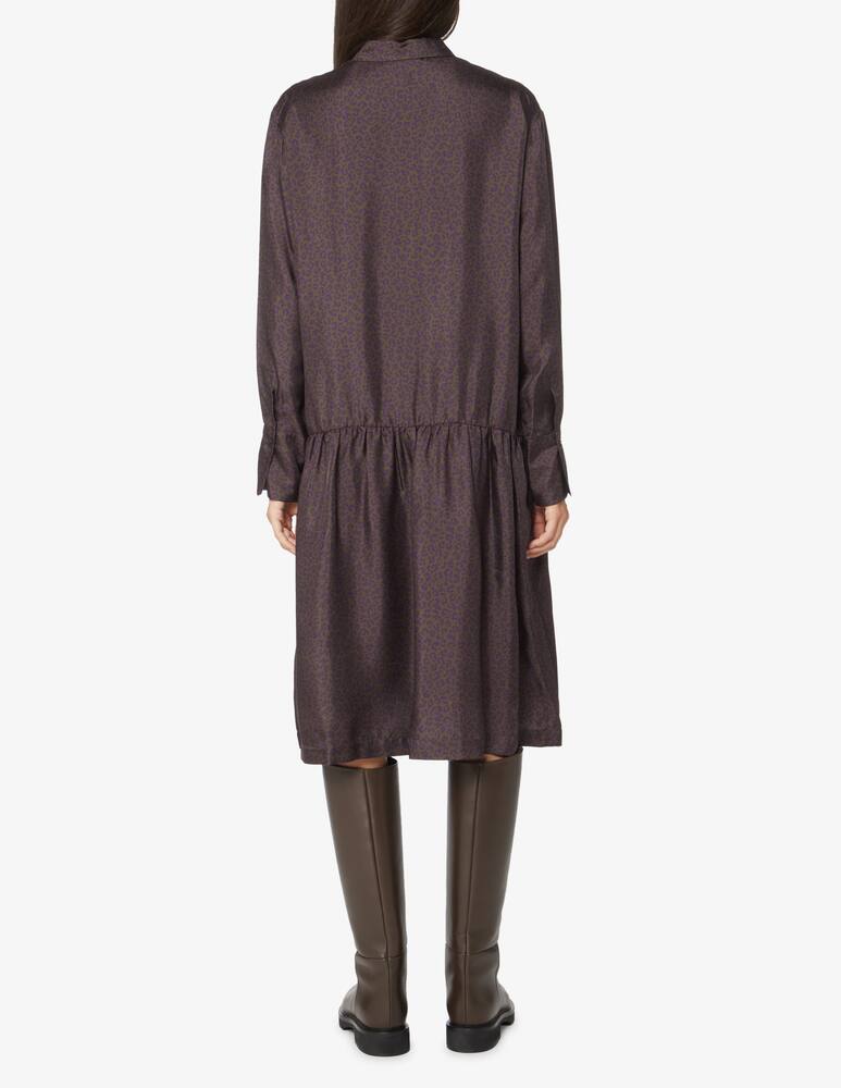 rinascente Rosso35 Camicia in seta con stampa animalier - Marrone