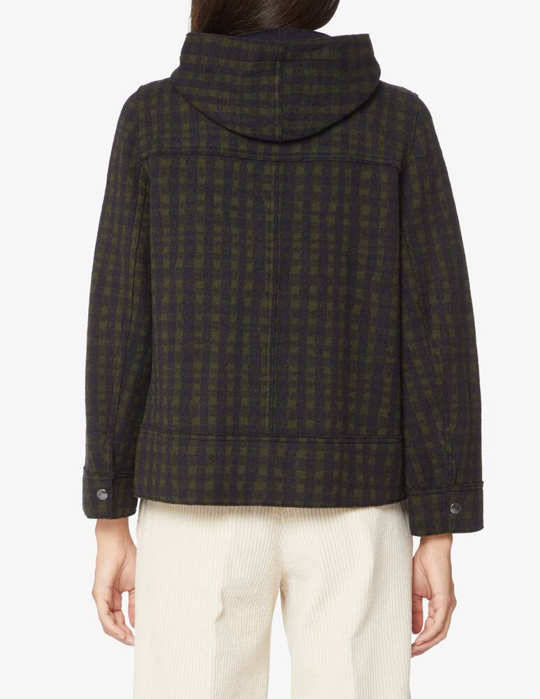 rinascente Rosso35 Wool jacket with check print - Olive