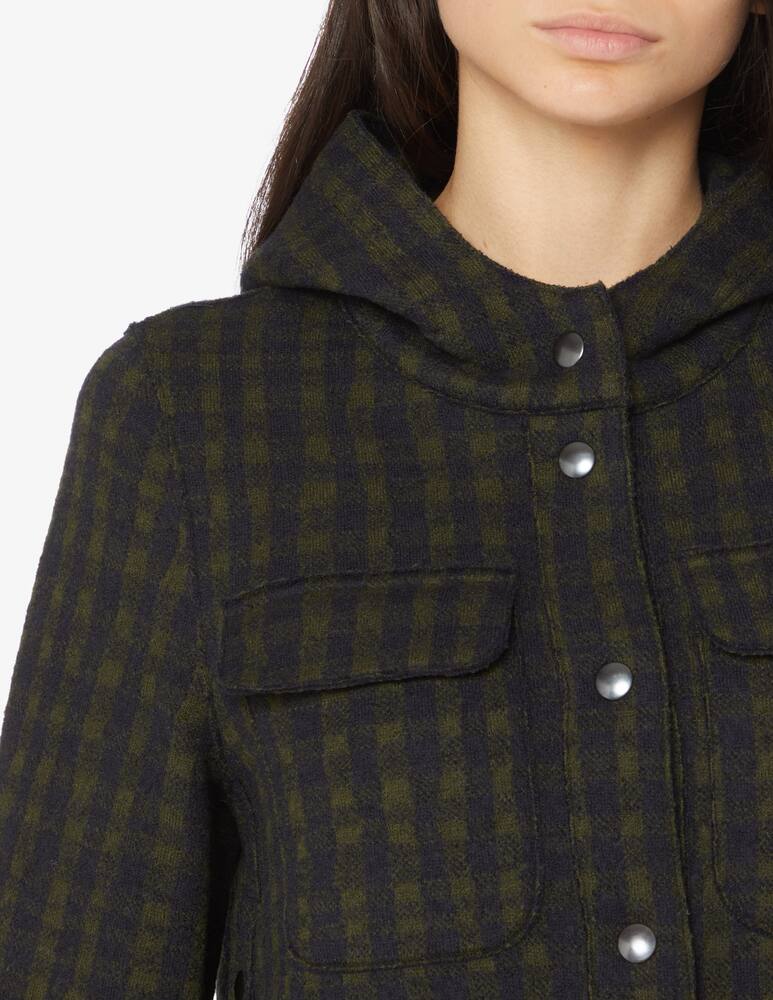 rinascente Rosso35 Wool jacket with check print - Olive