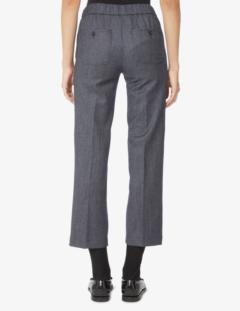 rinascente Rosso35 Denim effect wool blend trousers - Grey