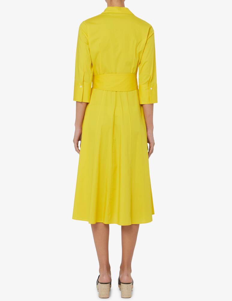 rinascente Rosso35 Vestito midi in cotone con cintura