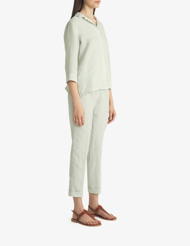 rinascente Rosso35 Linen cigarette trousers