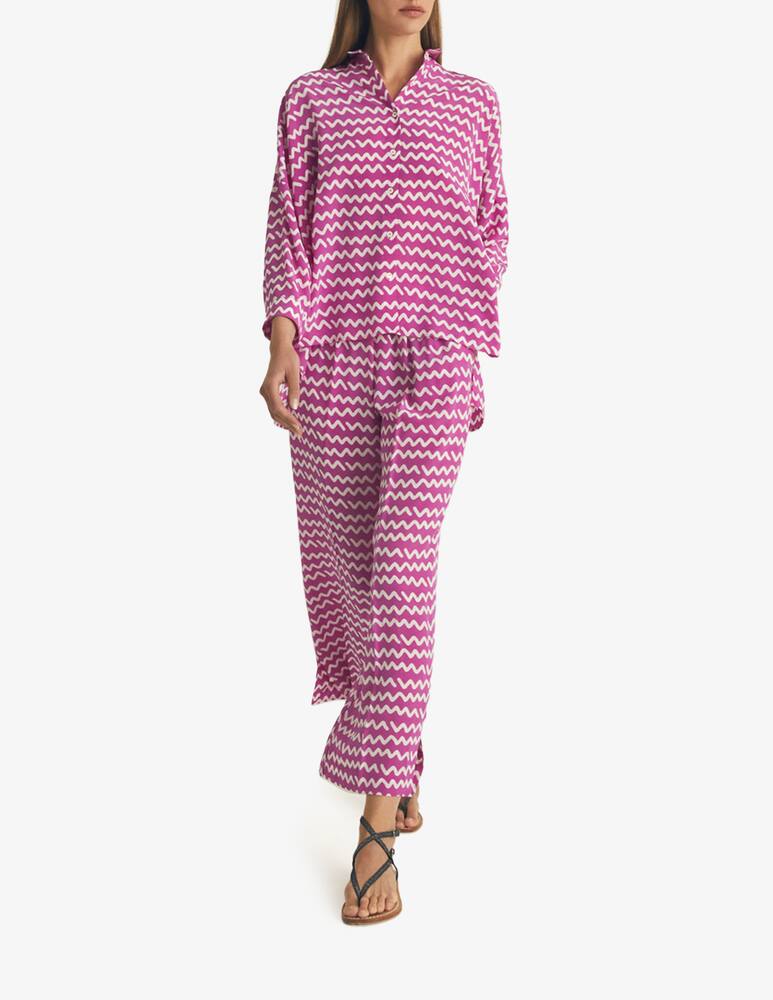 rinascente Rosso35 Oversized silk shirt