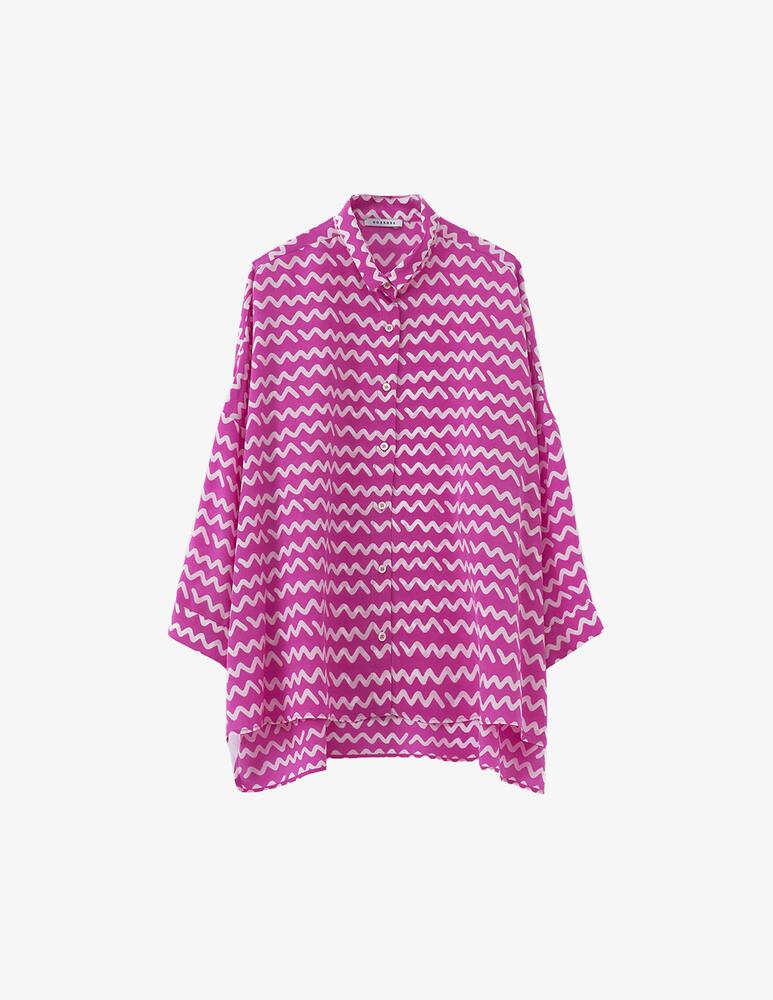 rinascente Rosso35 Oversized silk shirt