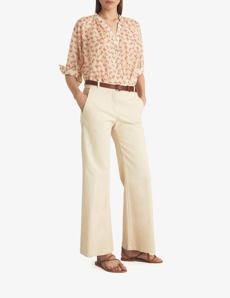 rinascente Rosso35 Silk blend blouse with 3/4 sleeves