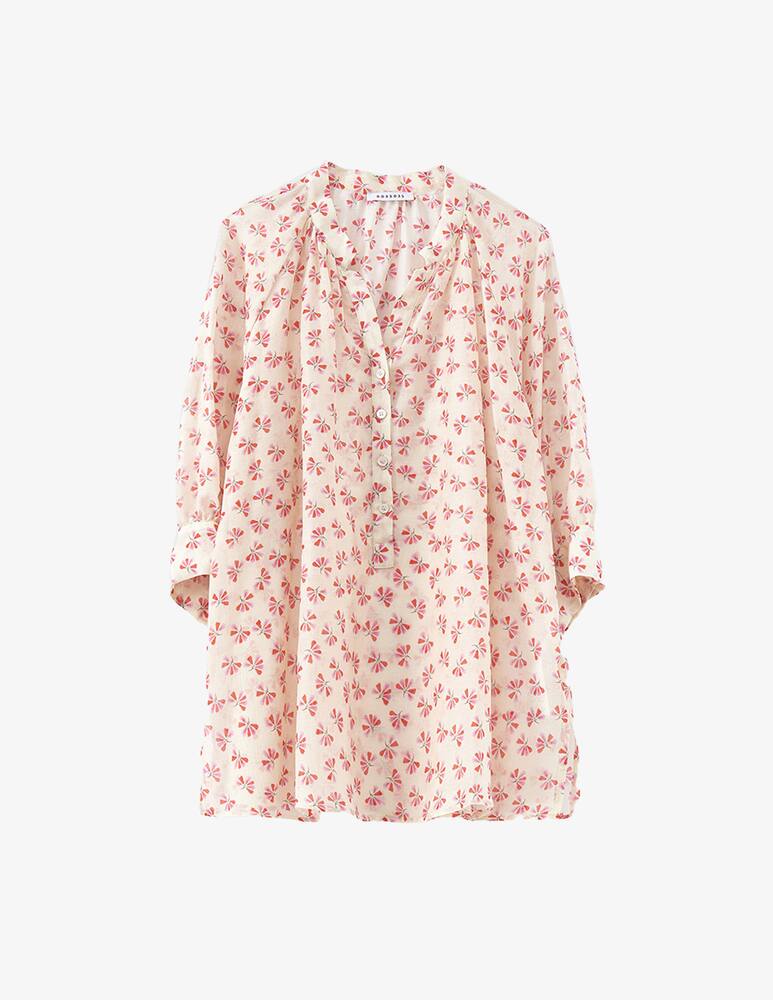 rinascente Rosso35 Silk blend blouse with 3/4 sleeves