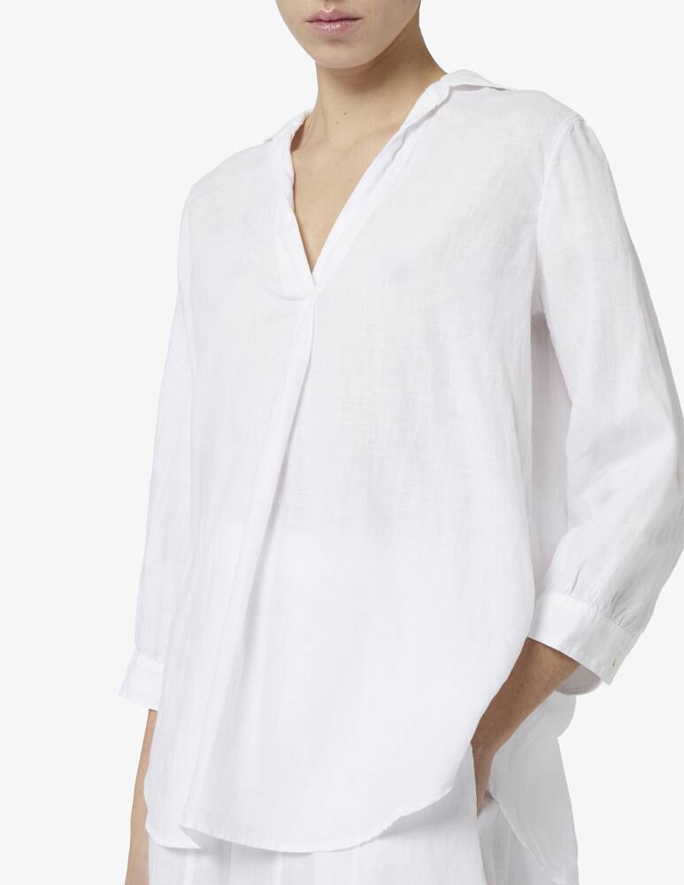 rinascente Rosso35 Linen blouse with 3/4 sleeves