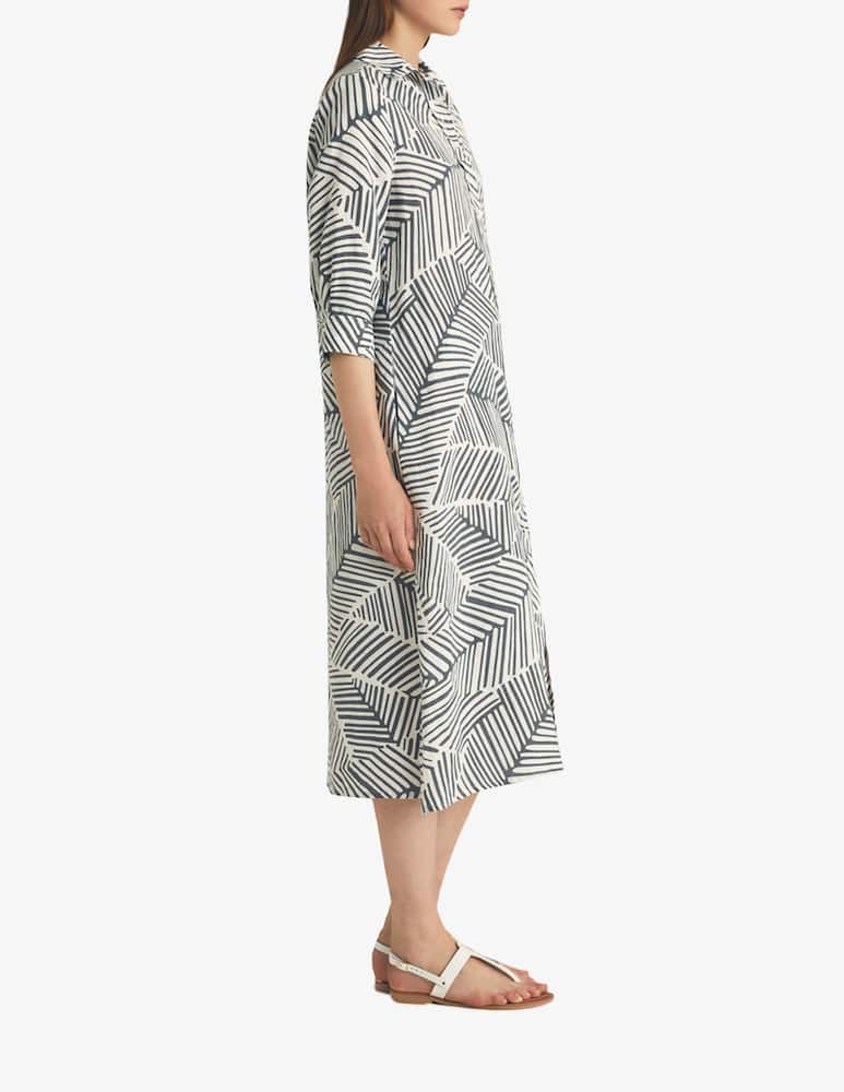 rinascente Rosso35 Vestito chemisier lungo in lino