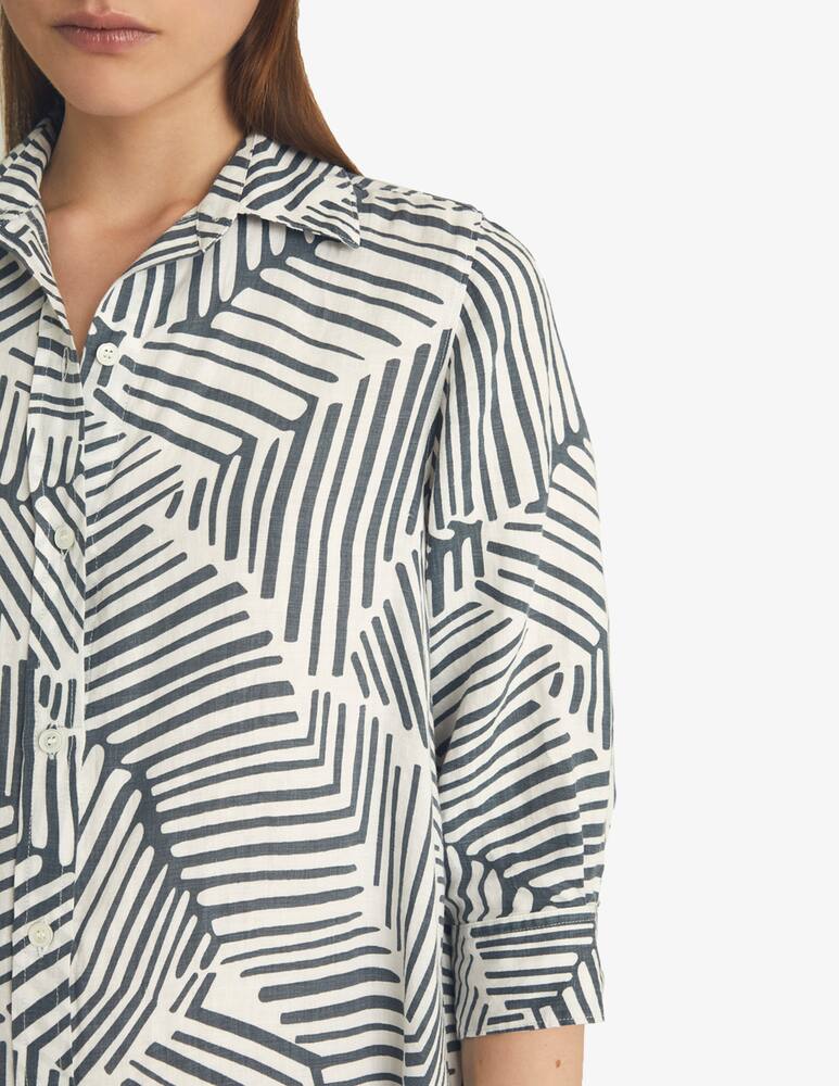 rinascente Rosso35 Vestito chemisier lungo in lino