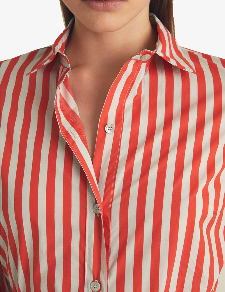 rinascente Rosso35 Vestito chemisier lungo rigato