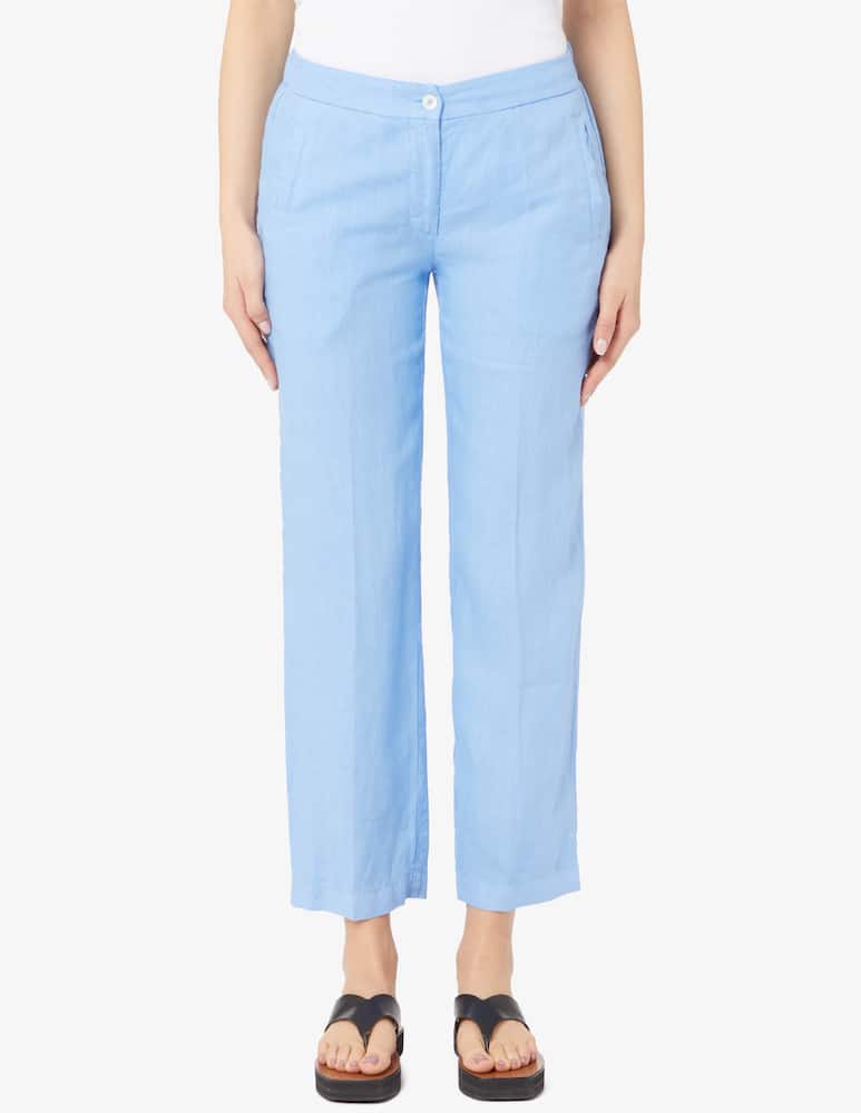 Rosso35 Pantaloni a sigaretta in lino - immagine 1 Rosso35 Pantaloni a sigaretta in lino - immagine 1