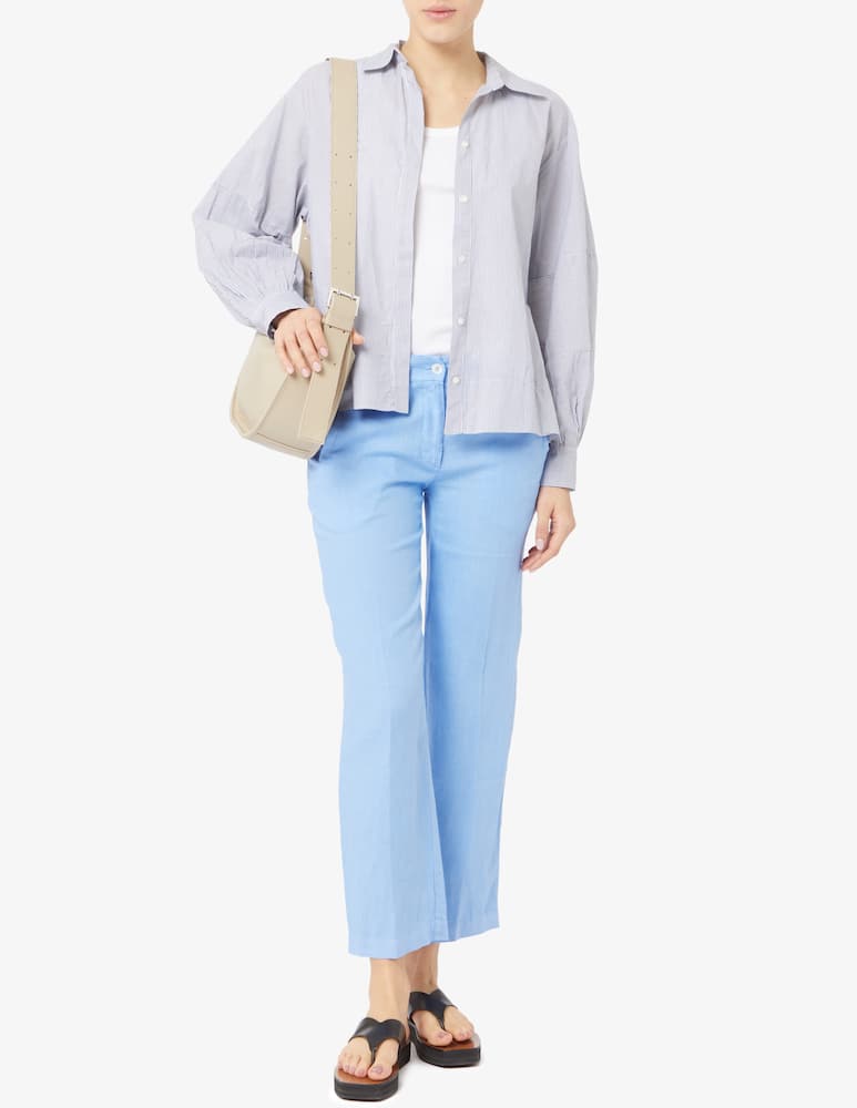 rinascente Rosso35 Linen cigarette trousers