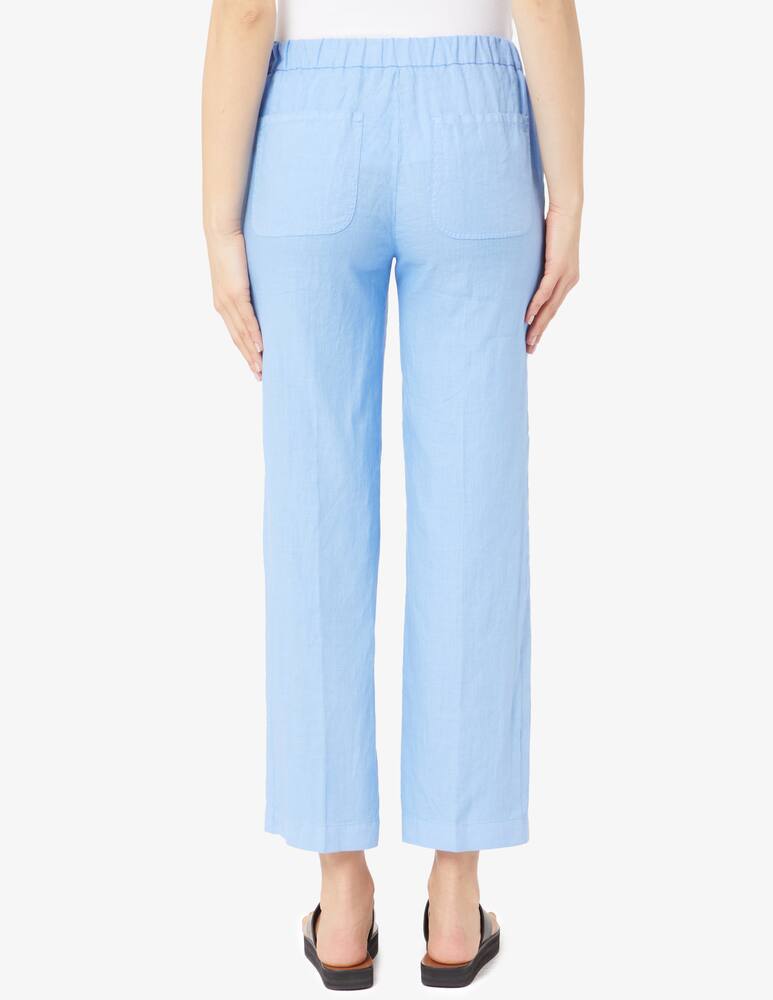 rinascente Rosso35 Linen cigarette trousers