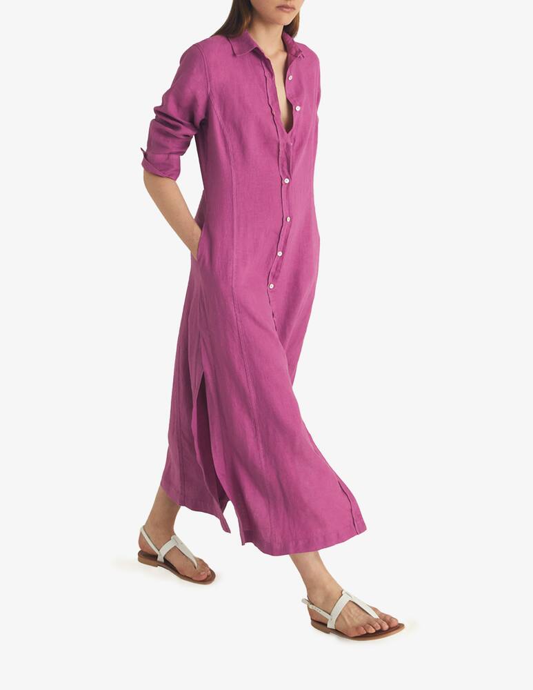 rinascente Rosso35 Vestito chemisier lungo in lino