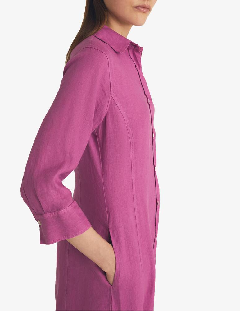 rinascente Rosso35 Vestito chemisier lungo in lino