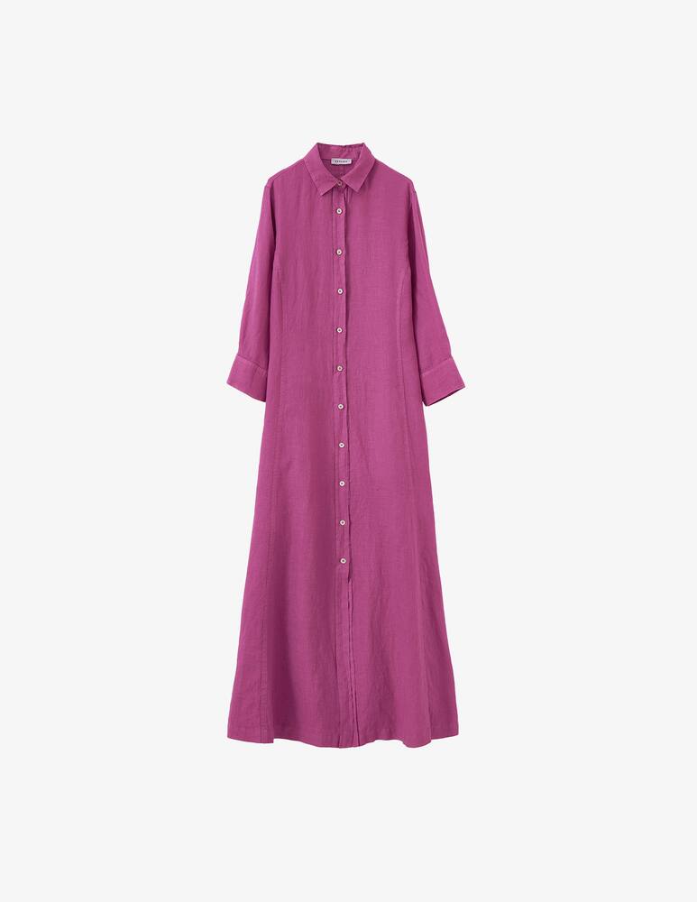 rinascente Rosso35 Vestito chemisier lungo in lino