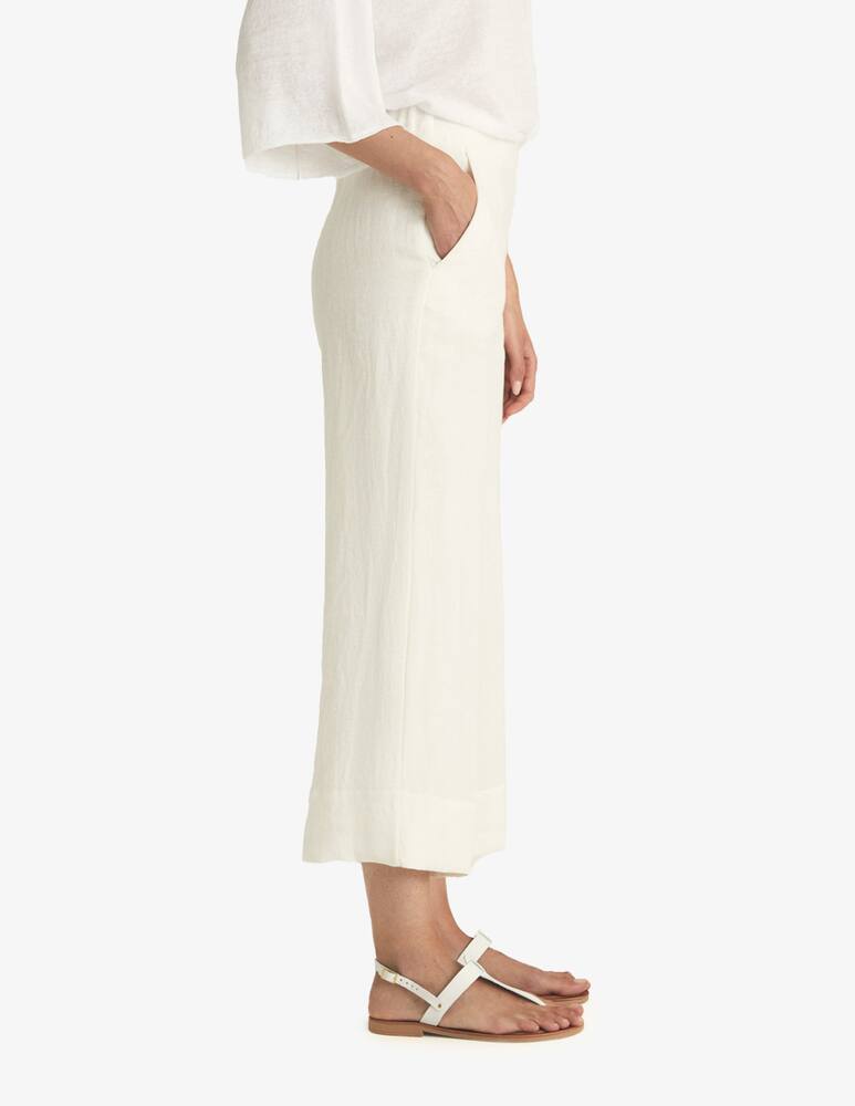 rinascente Rosso35 Cropped linen trousers