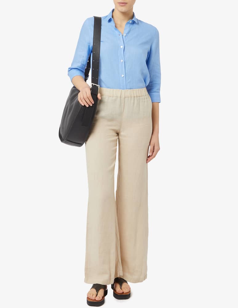 rinascente Rosso35 Linen shirt with 3/4 sleeves