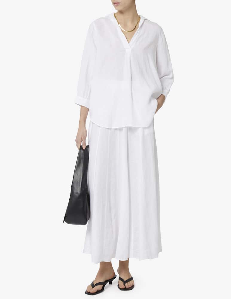 Rosso35 Long linen skirt - picture 2