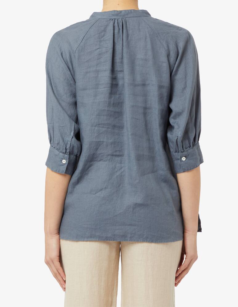 rinascente Rosso35 Blusa in lino con manica a 3/4