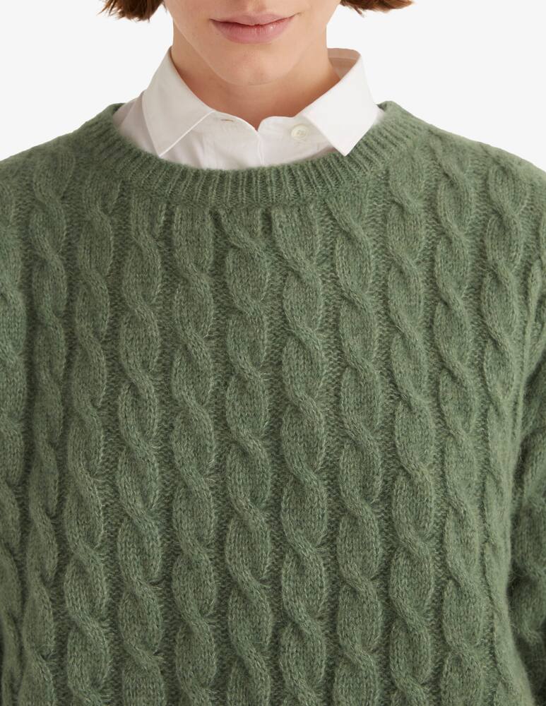 rinascente Rosso35 Braided alpaca sweater