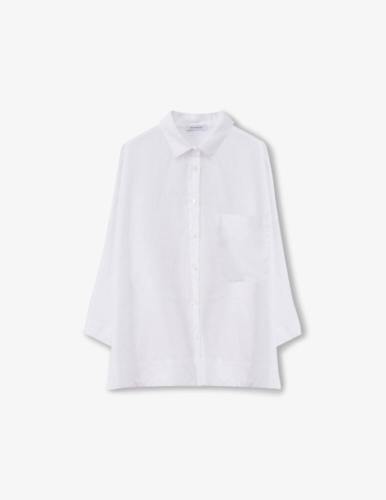 rinascente Rosso35 Camicia lino boxy classic