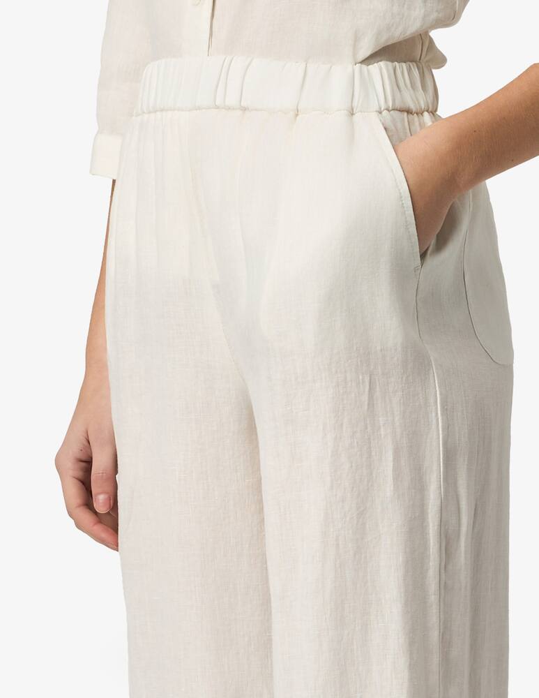 rinascente Rosso35 Pantaloni cropped in lino