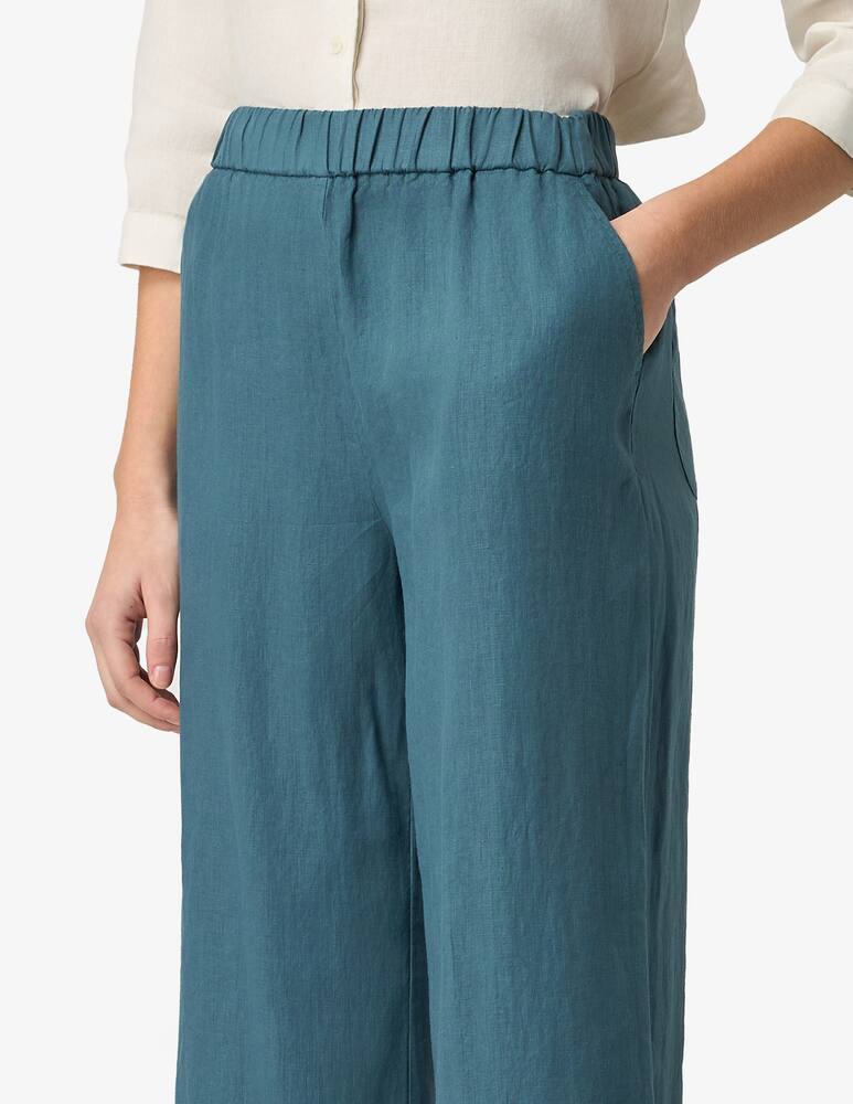 rinascente Rosso35 Pantaloni cropped in lino