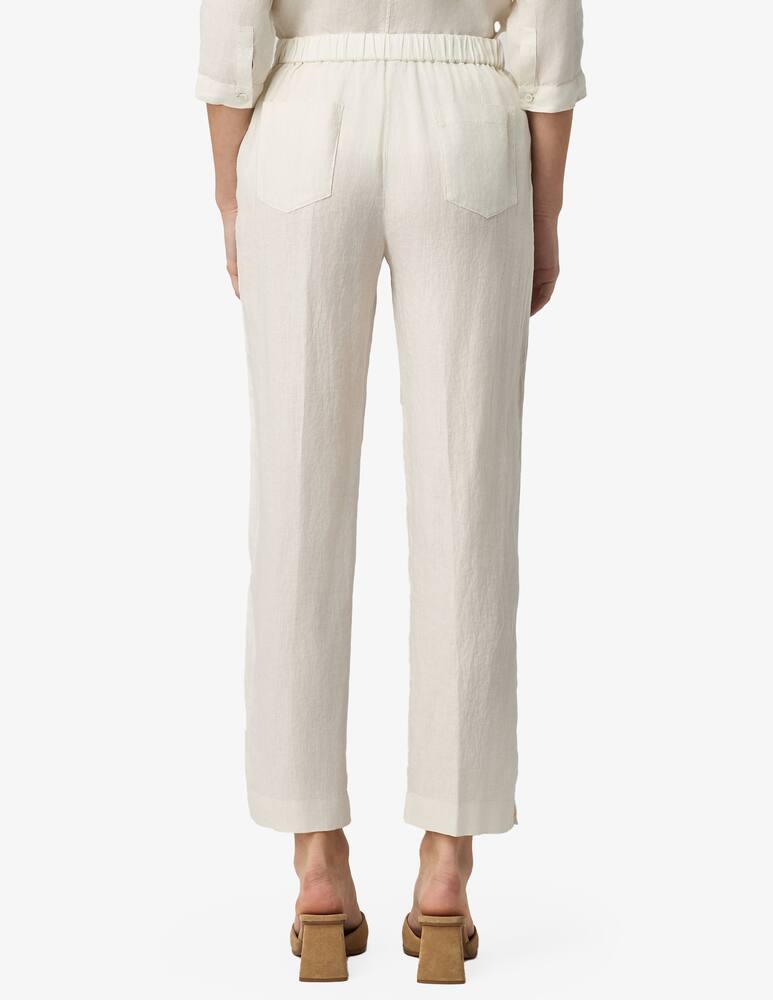 rinascente Rosso35 Pantaloni in lino sigaretta