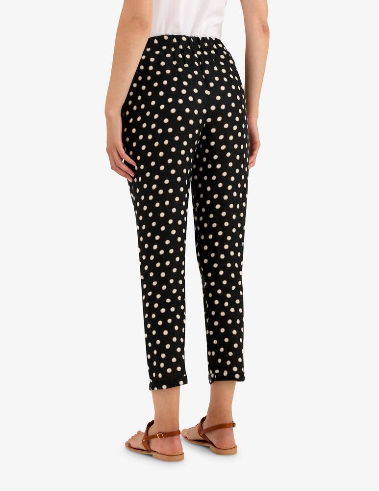 rinascente Rosso35 Pantaloni lino a pois