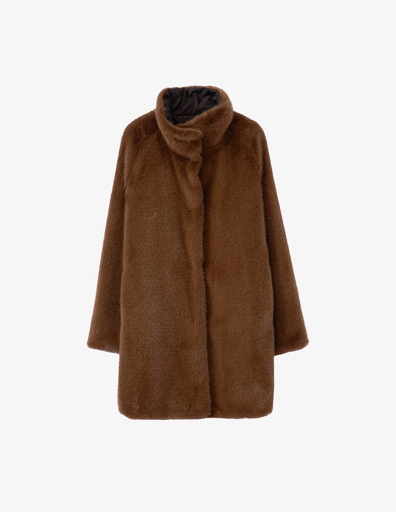 rinascente Rosso35 Cappotto reversibile in finta pelliccia