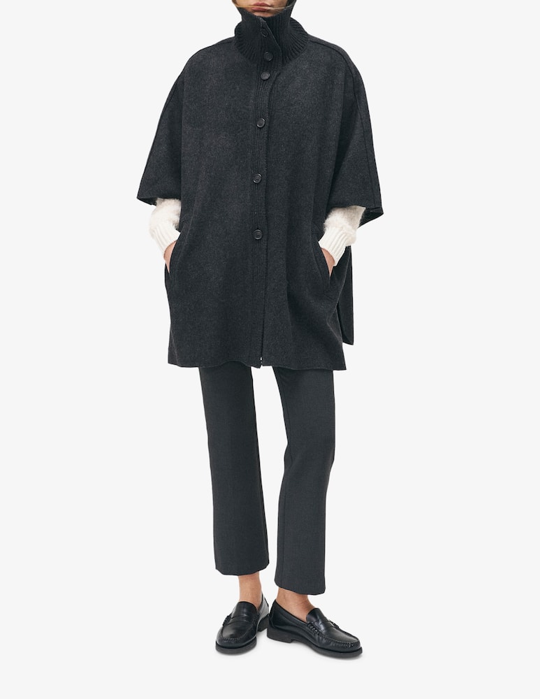 rinascente Rosso35 Collar knit cape