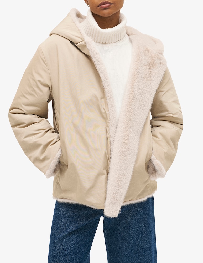 rinascente Rosso35 Bomber reversibile finta pelliccia